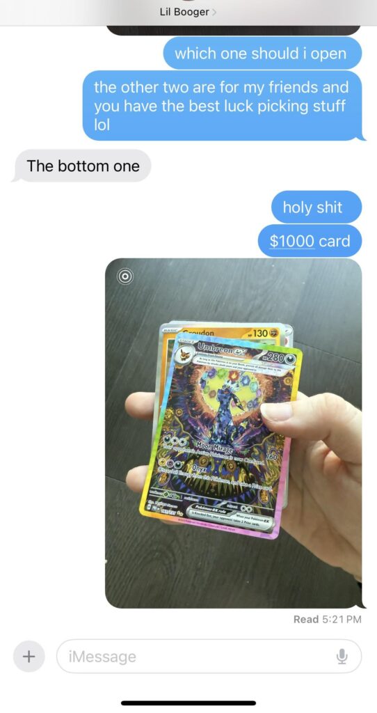 asked lil bro which box to open and pulled this?!
