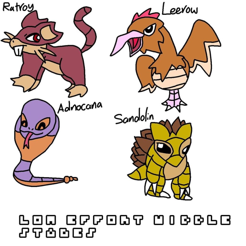 these are some middle evos to 2 stage mons i made a long long time ago