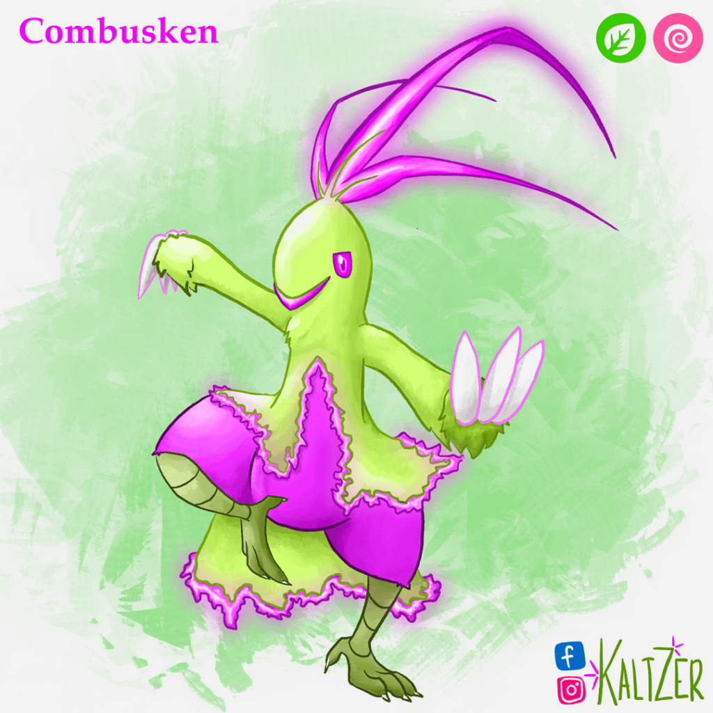 I'm drawing opposite typing Hoenn Starters! Here is Combusken
