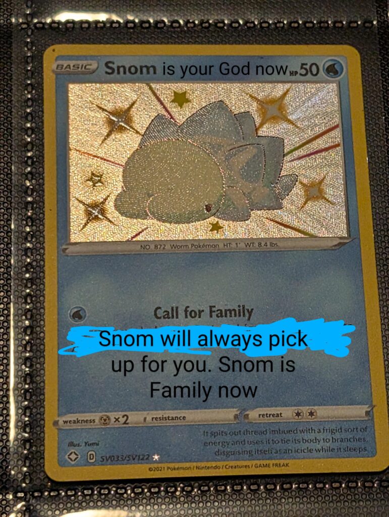 Why Shiny Snom same color? Because ALL SNOM SHINY