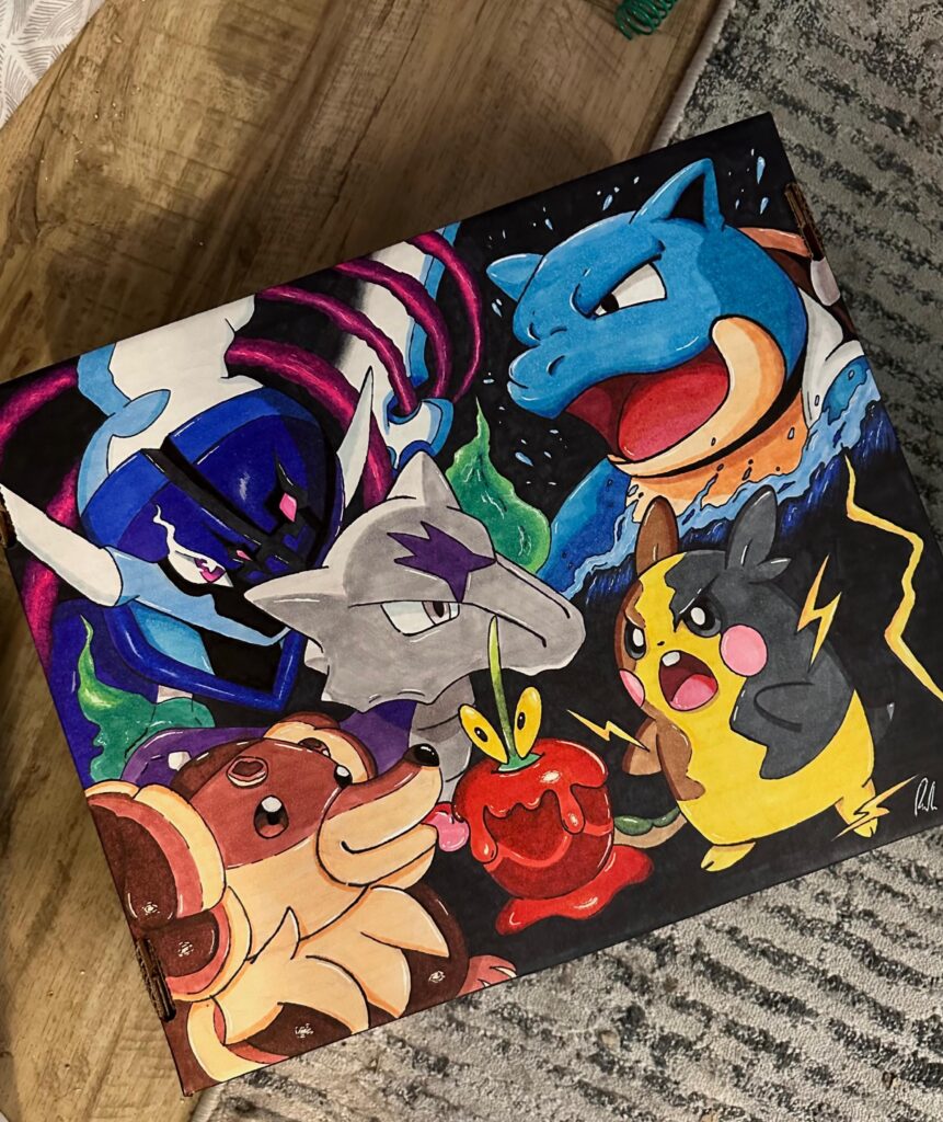 Made my fiancé a custom card box