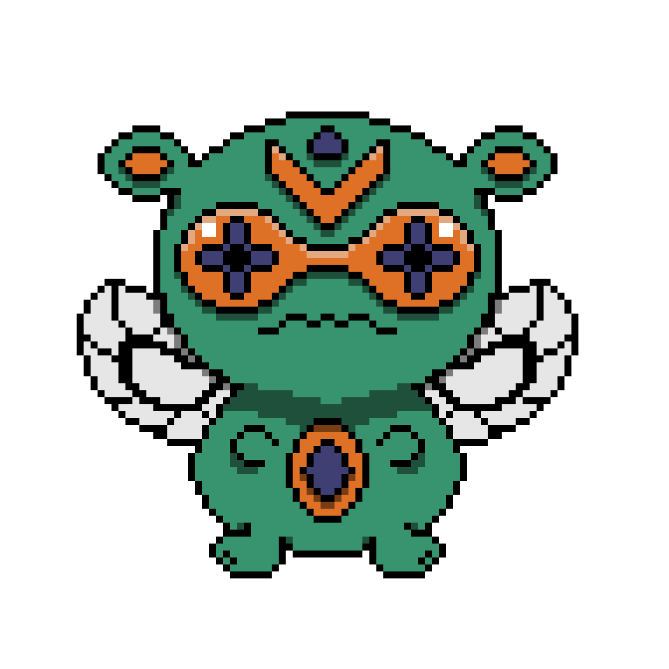 Sprite I did for a bug/bear fakemon