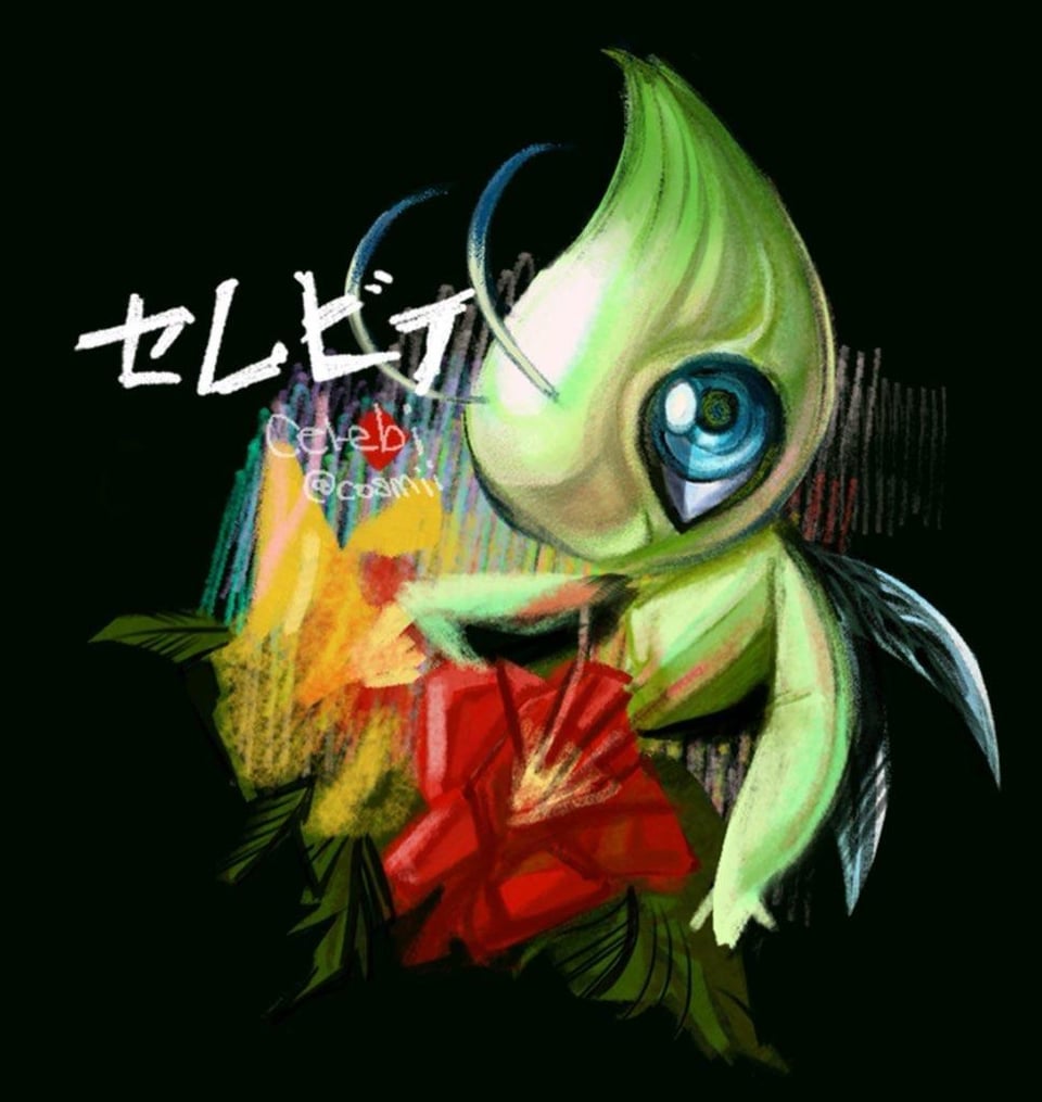 My drawing of celebi and togetic ♪