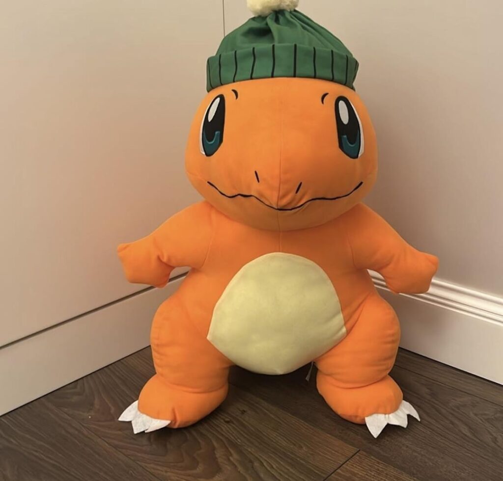 charmander plush from a second hand website