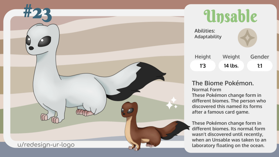 Day 33 of posting Fakemon from my region, Istora. Spot the reference