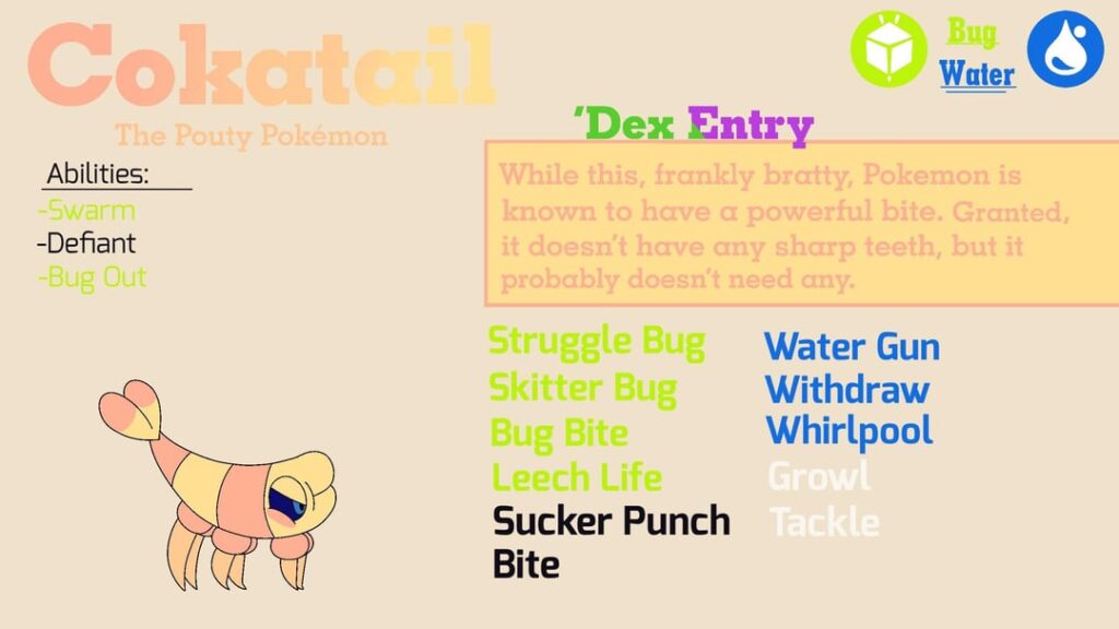 New Regional Bugs (Final evo not shown)