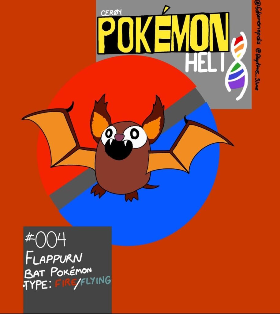 [OC] Introducing my fire type starter Flappurn!