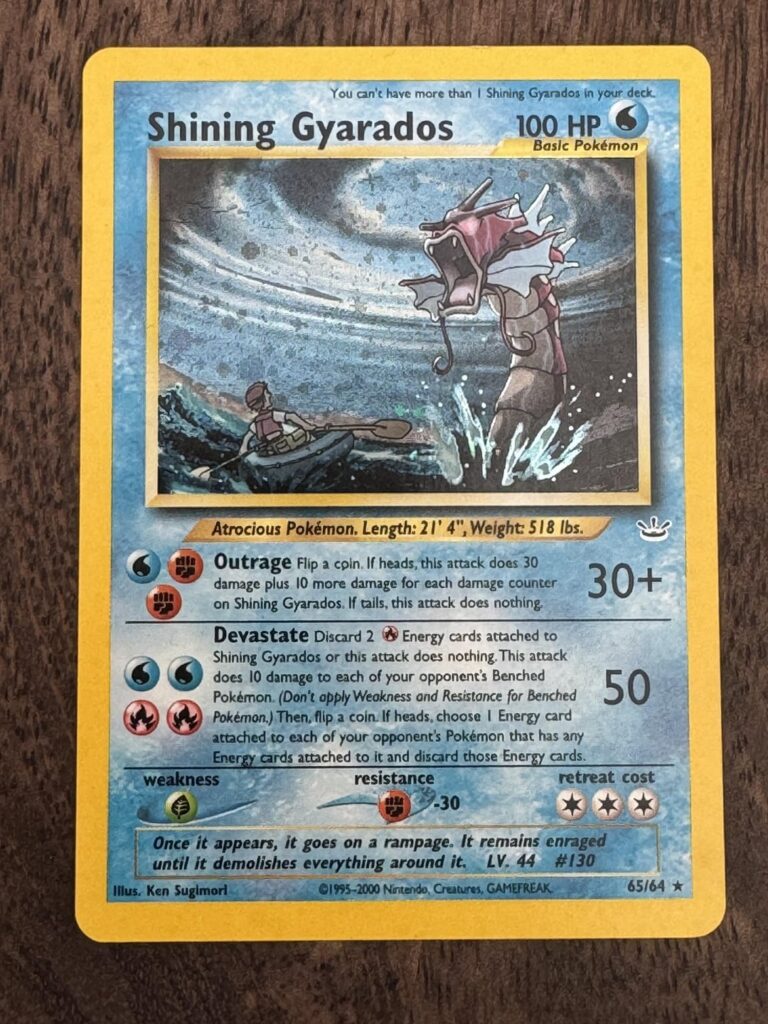 Is this a double holo shining gyrados or normal holo?