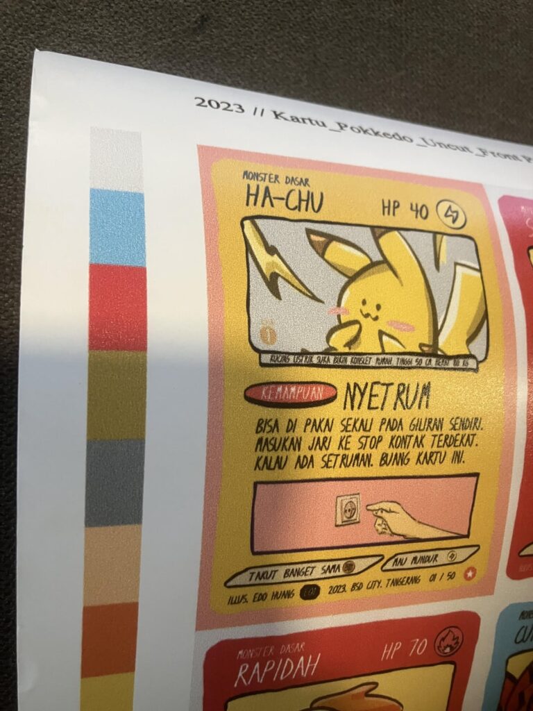 Rare Pokkedo Set 1 Spoof Uncut Sheet