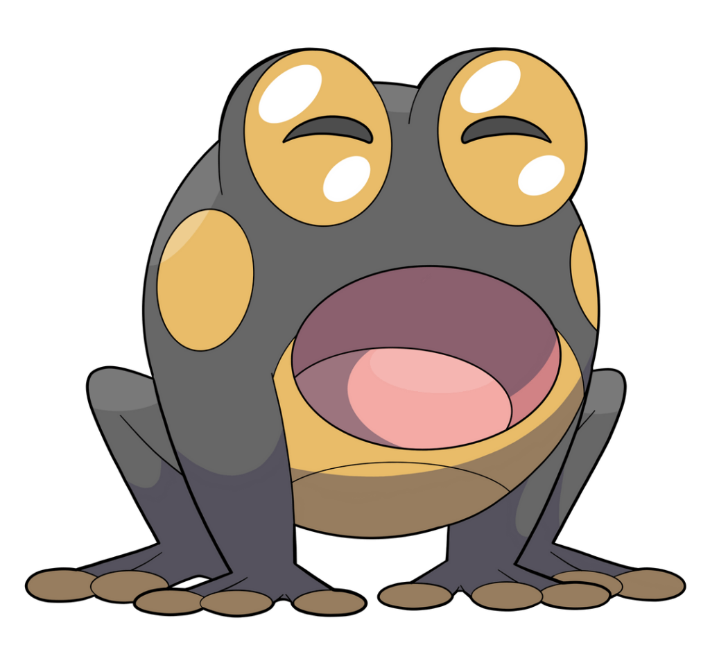 Black Rain Frog inspired Fakemon