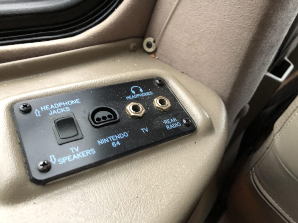 Nintendo 64 hook-up in old van
