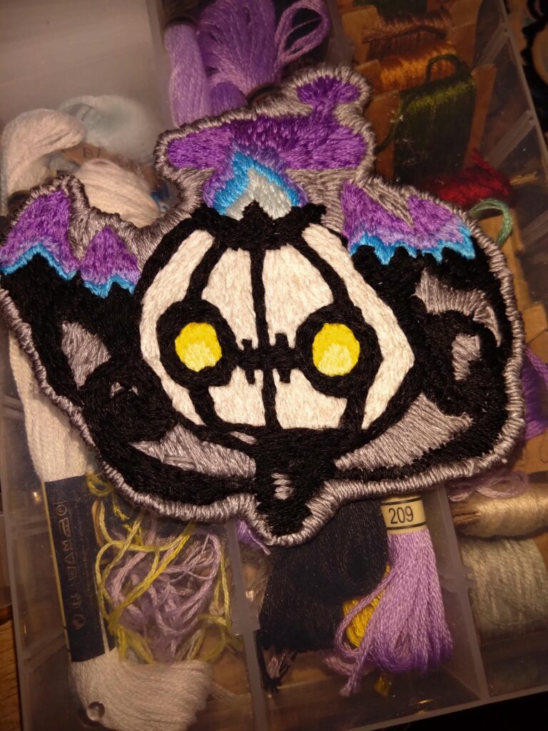 Embroidered Chandelure for Someone I Cared About.