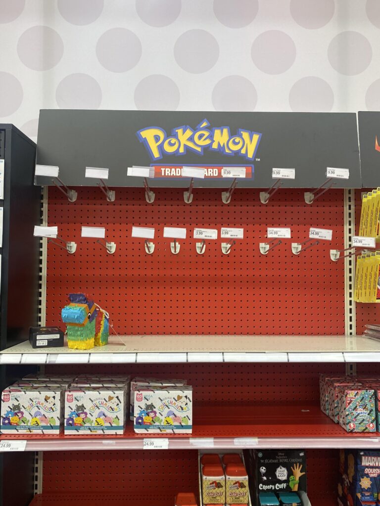 Are the Pokémon cards kept at the from at all target stores?