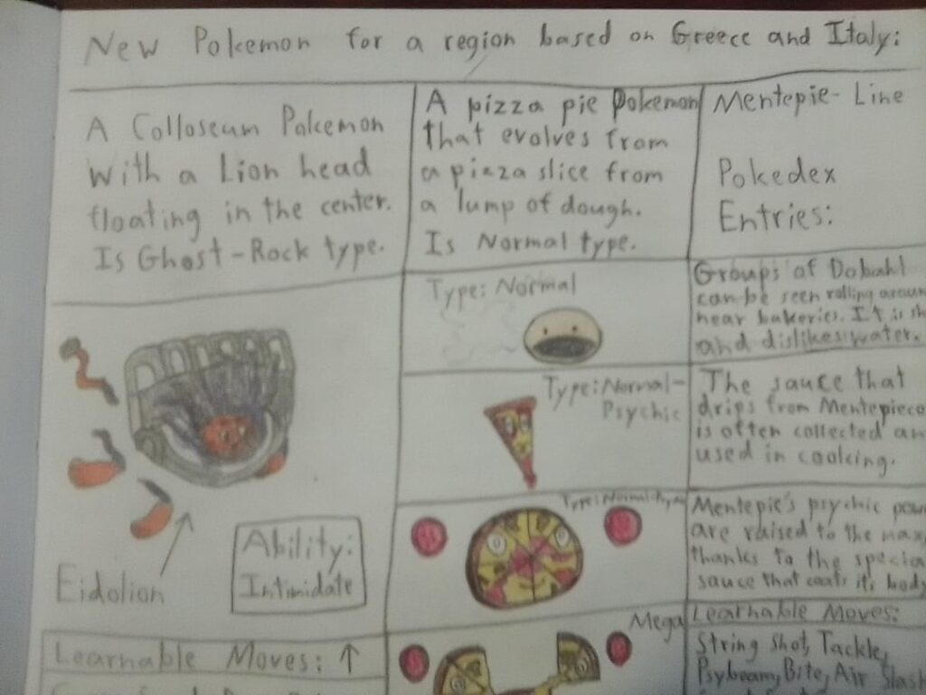 My fakemon for a region inspired by Greece and Italy.