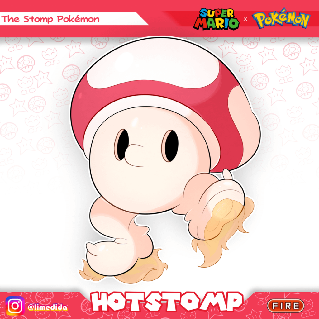 Here's an Pokémon evolution line I did based on Mario!