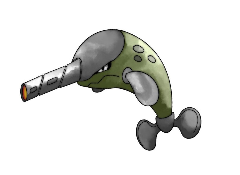 Narblast the Military narwhal pokemon