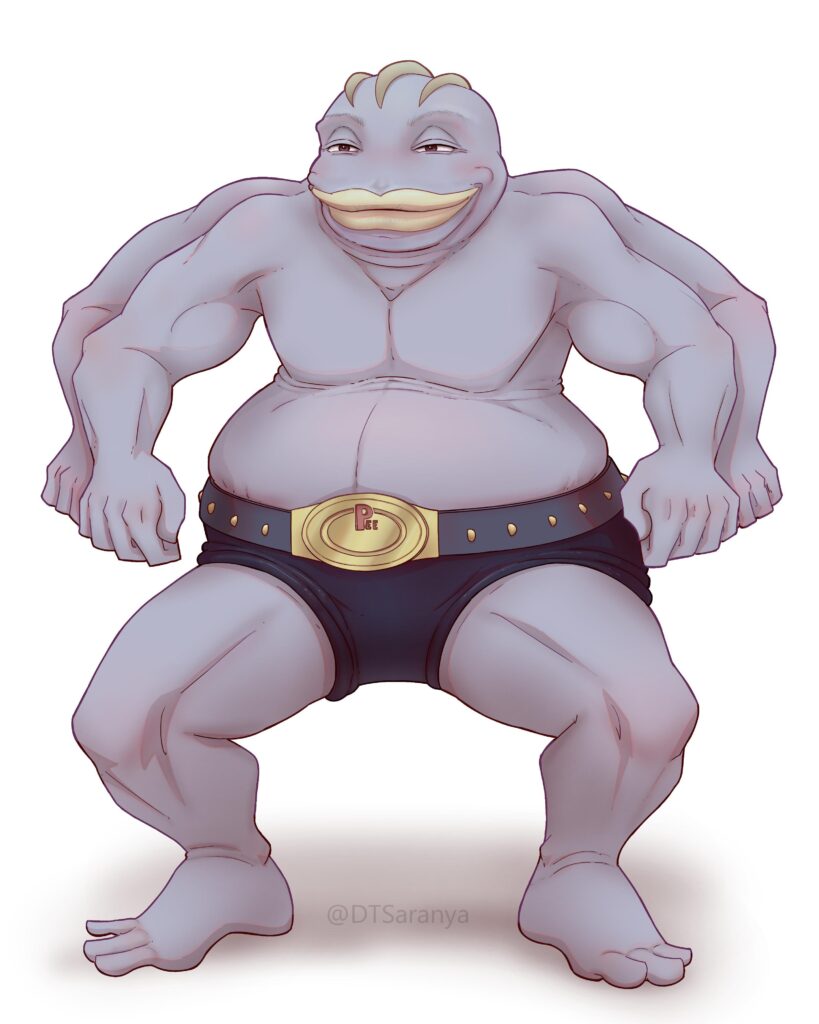 Hi everyone. I drew you a Machamp.