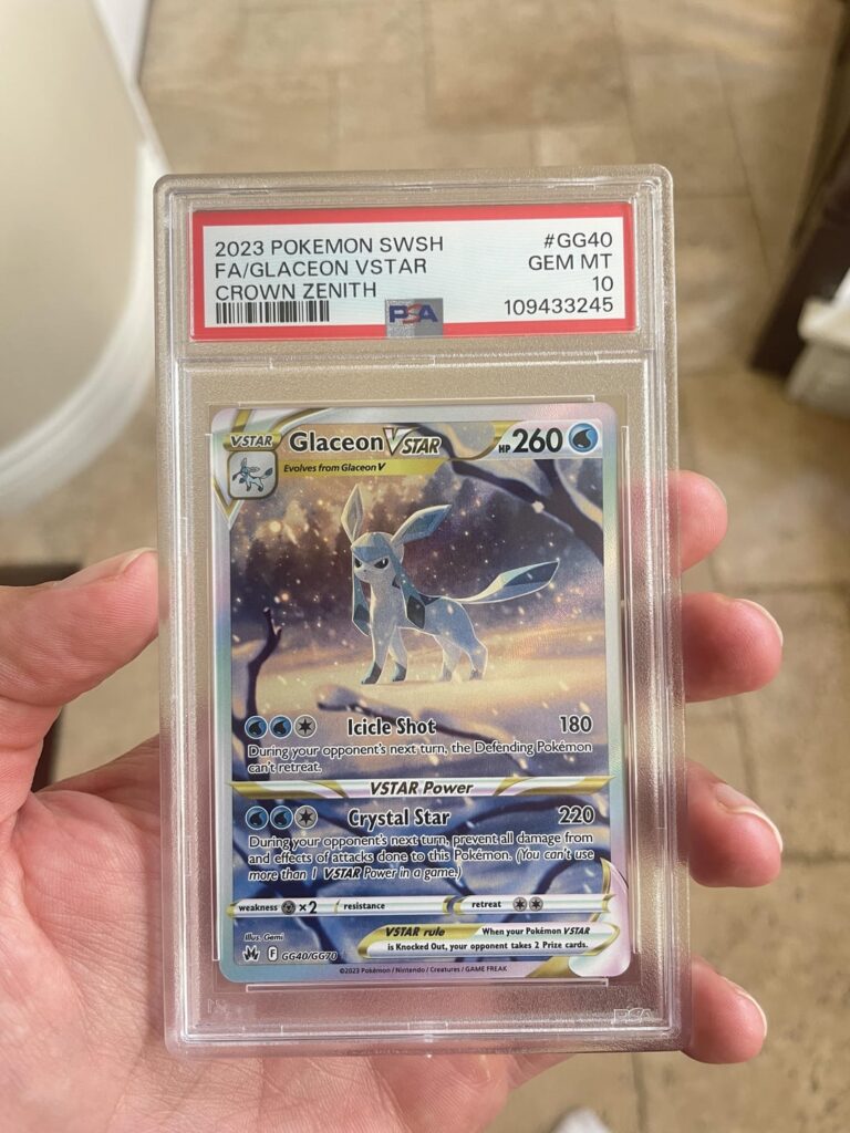 PSA 10 has a smudge on the back