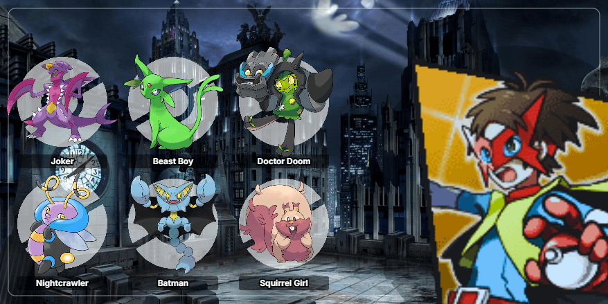My Superhero/Villain themed team