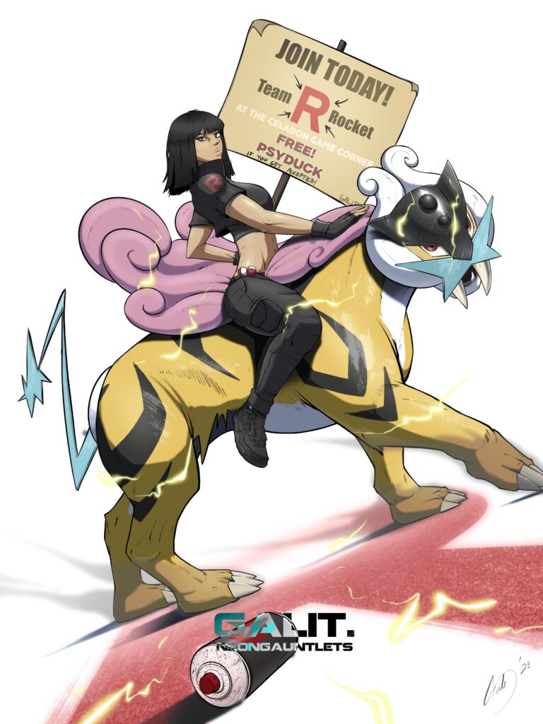 Pokemon (OC) team rocket fan art drawing.