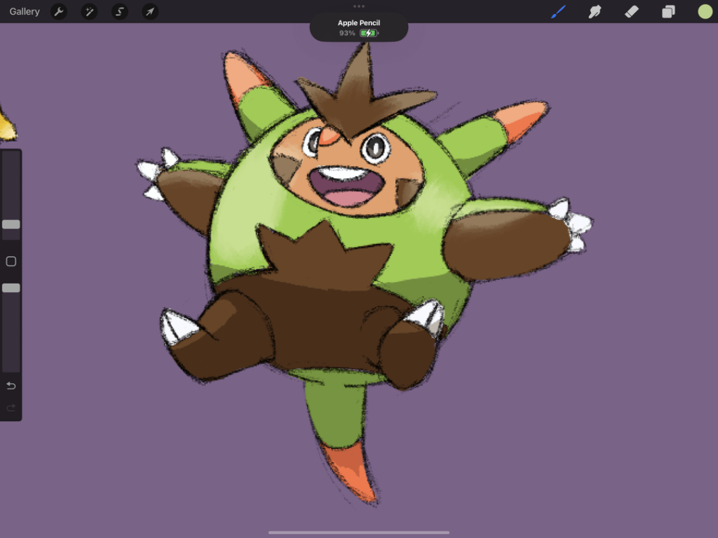 Drawing a Pokemon every day to get better at digital art. Day 24: Quilladin [OC]
