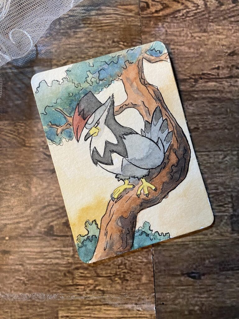 [OC] Staraptor in watercolor avalible