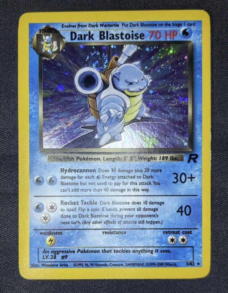 Dark blastoise holo swirl