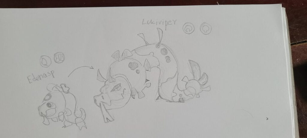 I did a redesign of one of my old fakemon