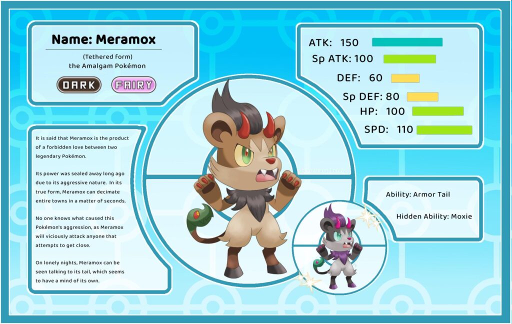 Meet Meramox! My Mythical Fakémon from an in-progress Greece-inspired region.
