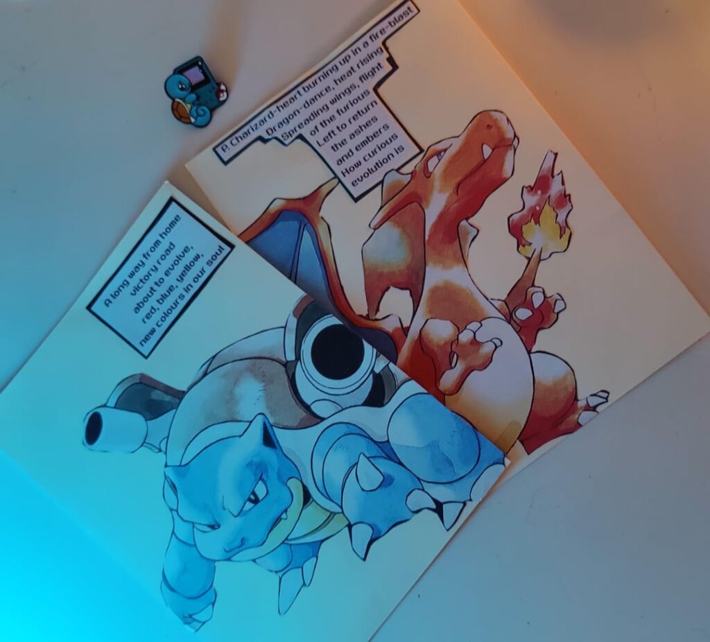 Owed these two a poem for inspiring me since the 90s ♥️💙 [OC]