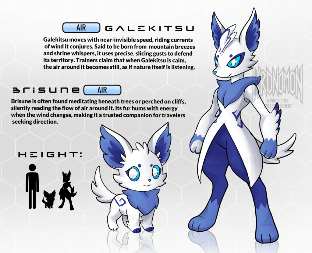 "Air type" Kitsune fakemon