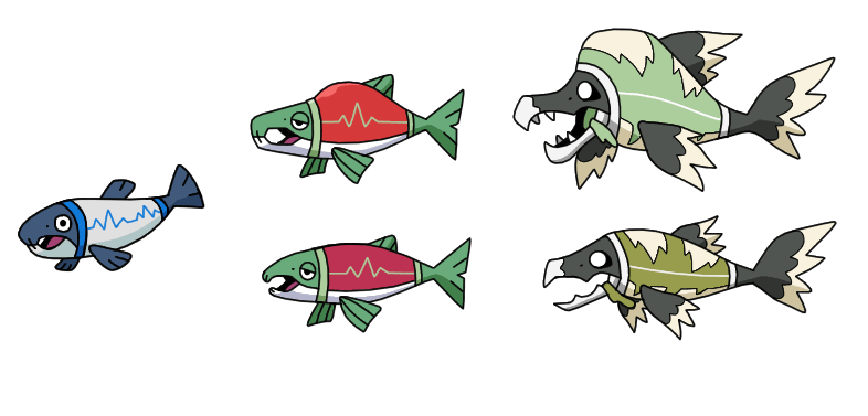 Salmon line (Troutide -> Salmarch -> Despawn)