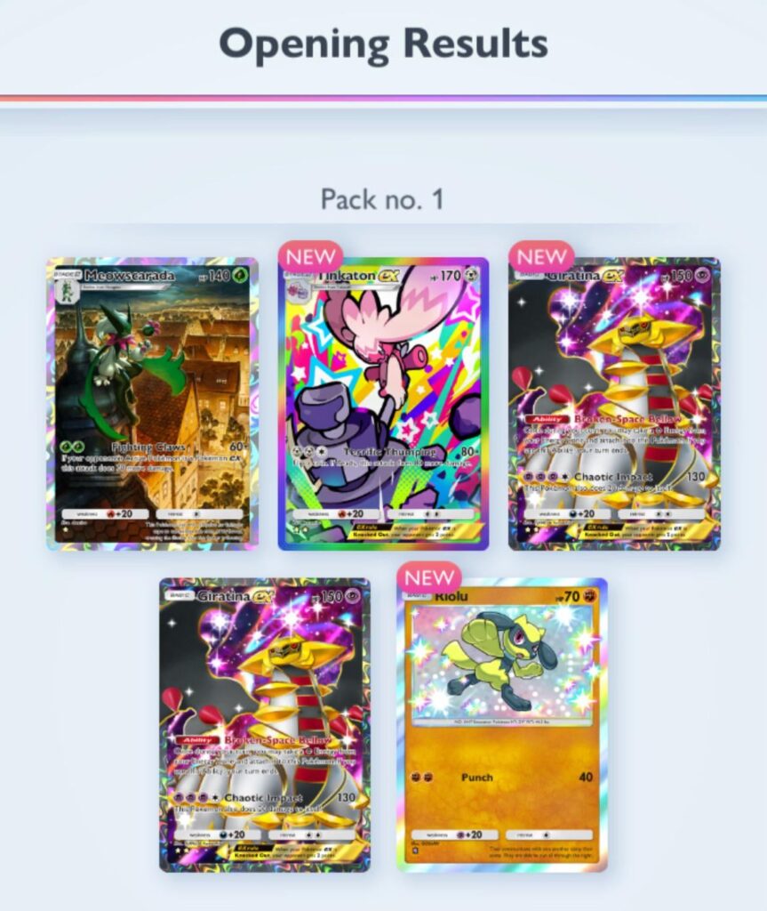 First god pack in TCG Pocket!