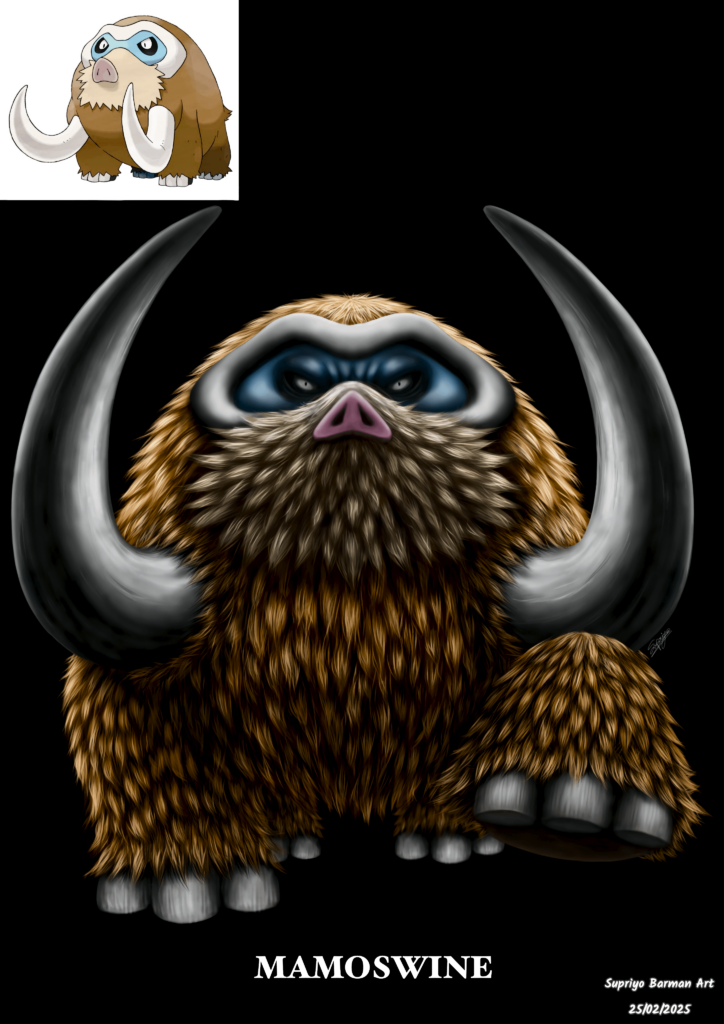 Pokemon Mamoswine Realistic Art {OC}