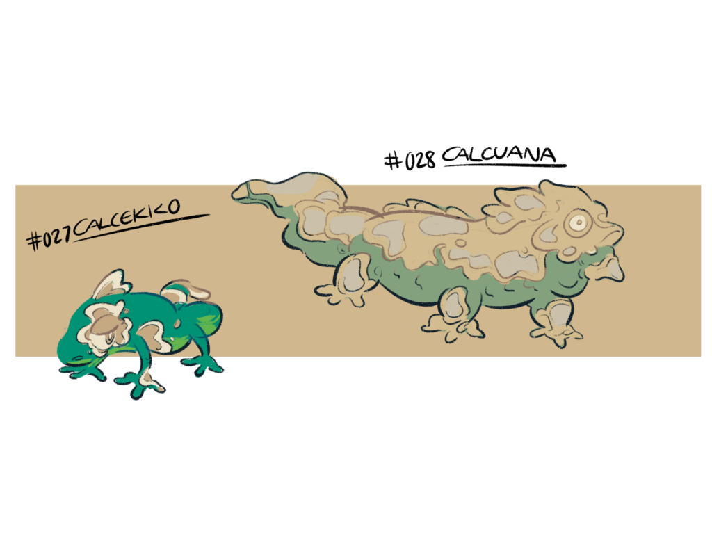 [OC] limestone lizards Calcekko and Calcuana!