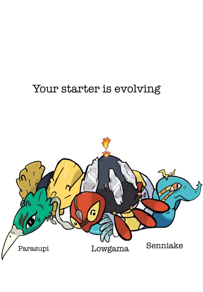 The second stages of my starter pokemon! (Plus shiny’s for everyone)