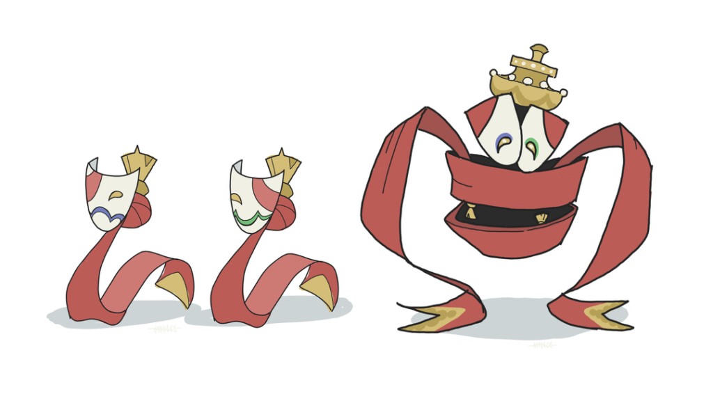 Revised design based on theater masks