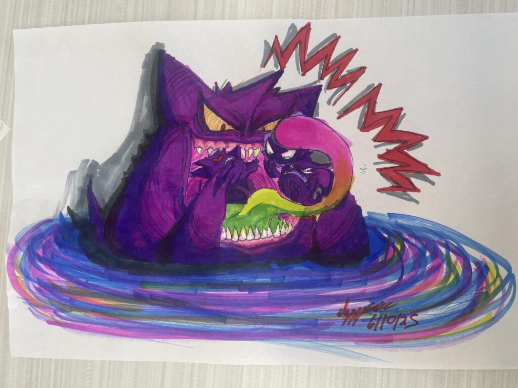 Gengar VMAX eating the fam