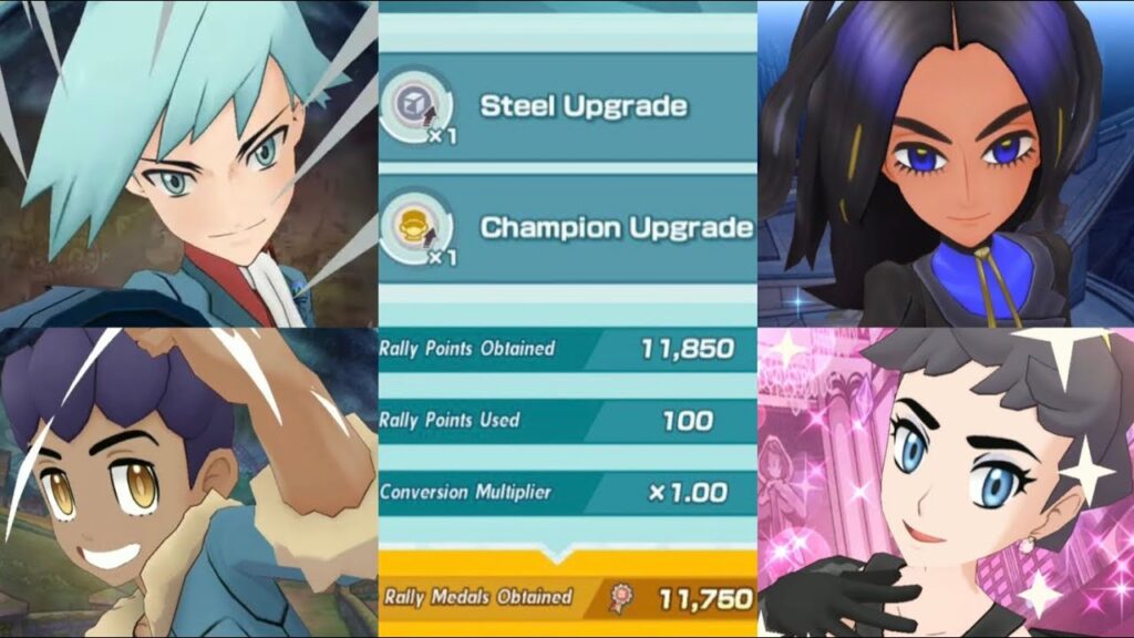 Climbing the Battle Rally mountain (Steel + Champion Upgrade, 11,750 pts) [Pokemon Masters EX]