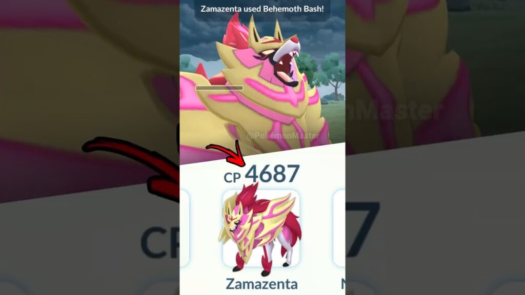 1.1 Hp Shiny Crowned Sword Zamazenta vs Team go Rocket in Pokemon GO.