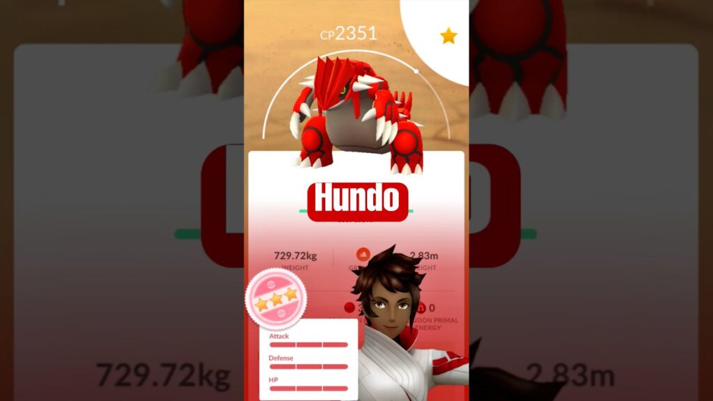 HUNDO GROUDON - Lucky catch in Pokemon Go #pokemongo #pokemon #youtubeshorts