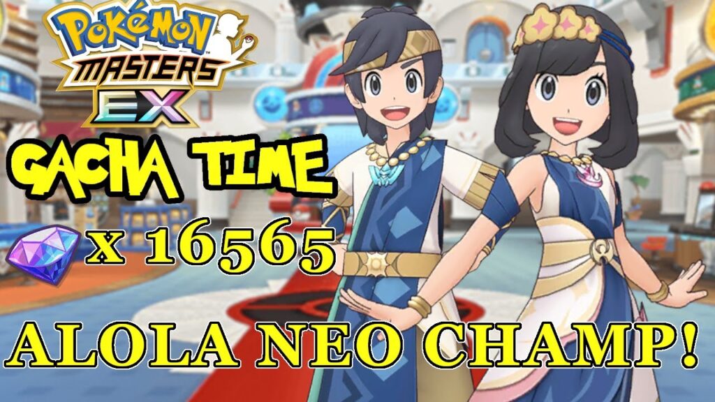 Pokemon Masters EX -  ALOLA NEO CHAMPION GACHA! Selene and Elio return once more!