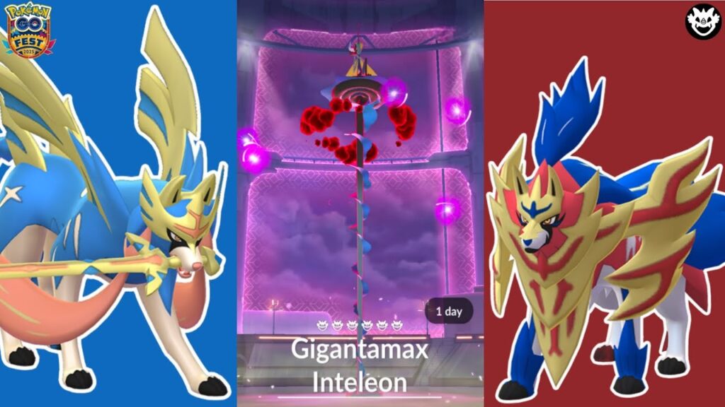 Gigantamax Inteleon, Zacian & Zamazenta Raid Invite Pokemon GO Live