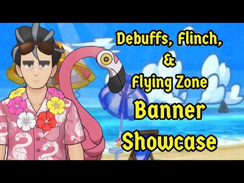 Special Costume Larry & Flamigo Banner Showcase. Pokemon Masters EX #pokemon #pokemonmasters