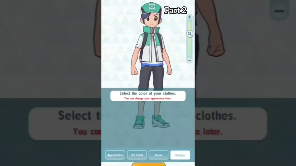 Playing Pokemon Masters EX | Setting the character's appearance and choosing a name (Part 2)