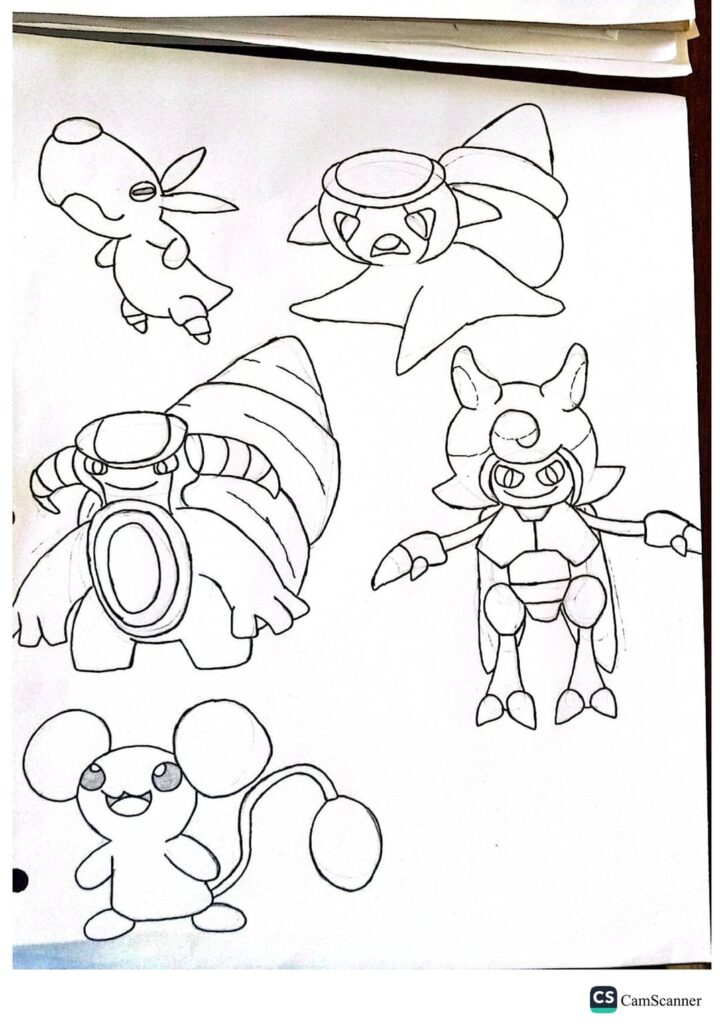 Sketches of Some of the Gen 5 Beta Pokemon (With Some Slight Interpretations)