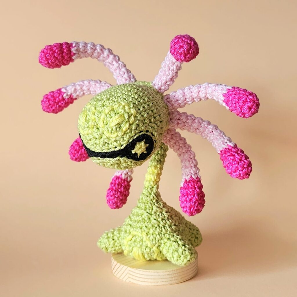 I crocheted a little Cradily!