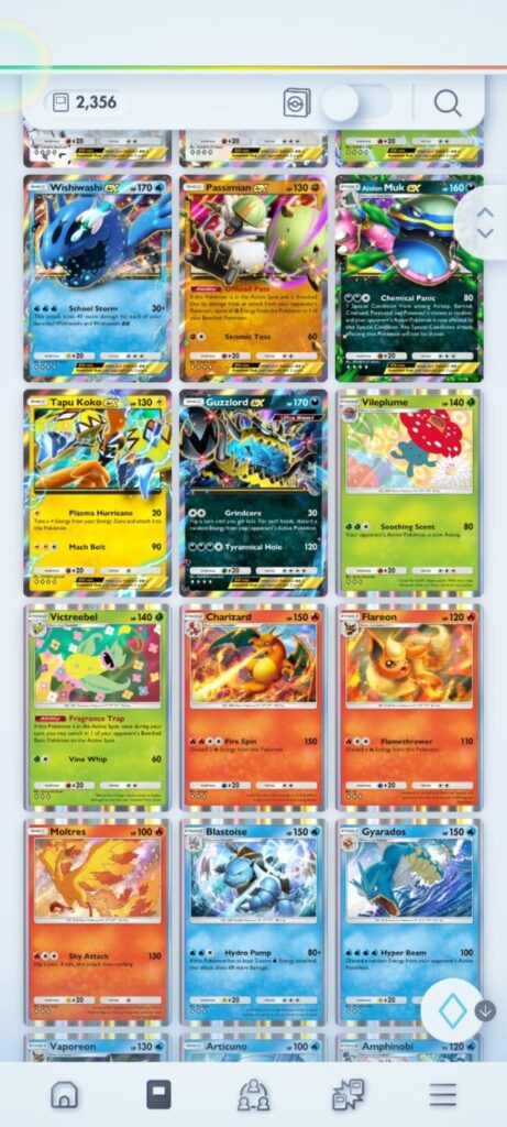 Pokemon tcg account to sell with 2 gold cards and over 2k cards