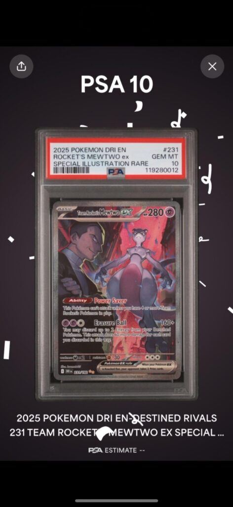 My Mewtwo SIR got the PSA 10 🙏🙏🙏