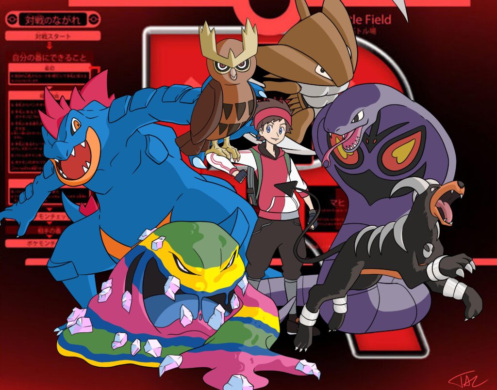 I Drew My Favorite Pokemon Together As My Team